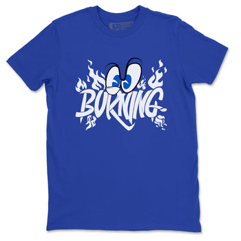 Yeezy Slide Azure shirts to match jordans Burning sneaker match tees Yeezy Slide Azure SNRT Sneaker Tees streetwear brand Royal Blue 2 unisex cotton tee