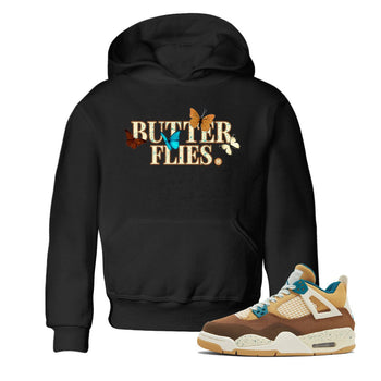 Butterflies Kids Tops - Air Jordan 4 Cacao Wow - SNRT Sneaker Tee