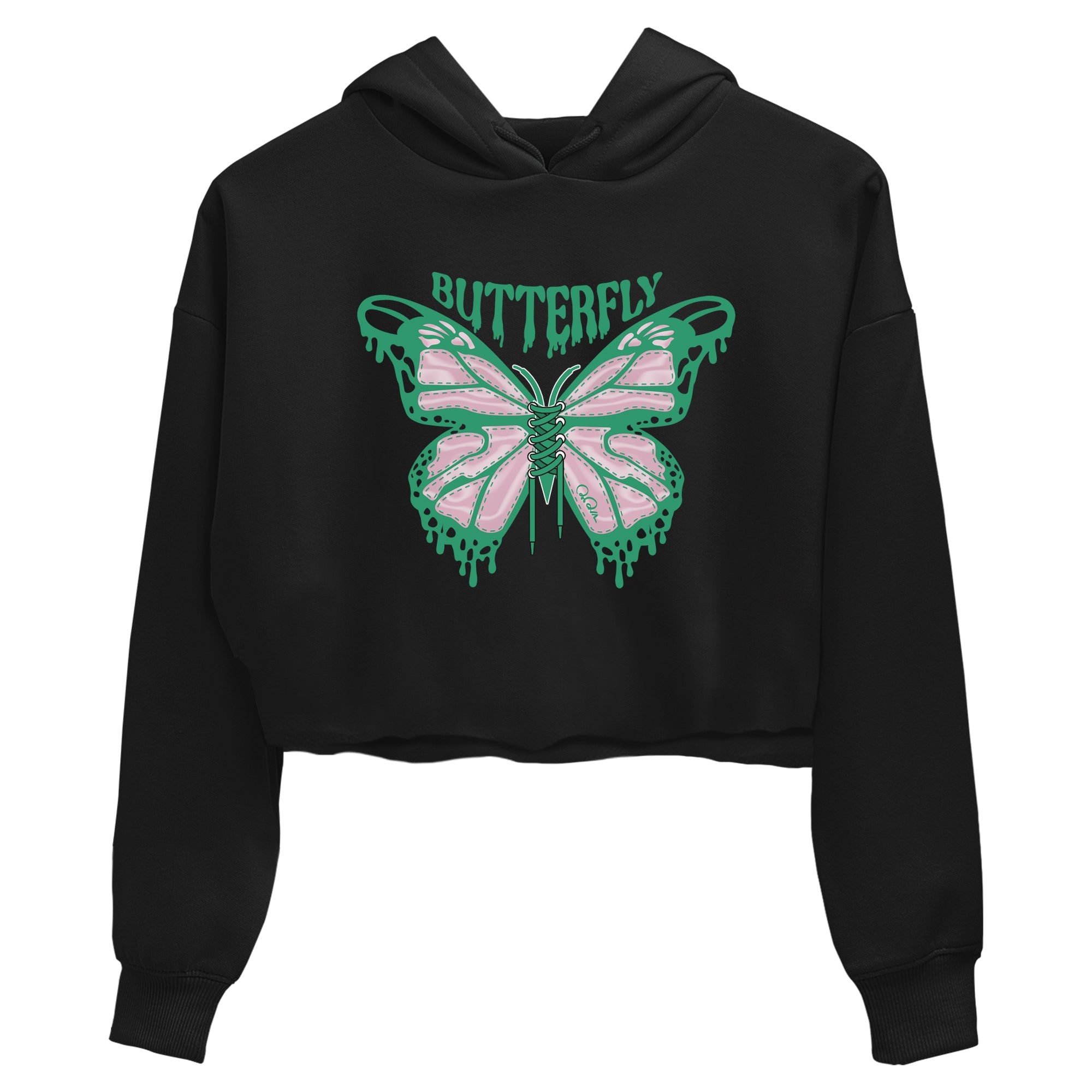 Dunk Low Medium Soft Pink Malachite shirt to match jordans Butterfly sneaker tees Dunk Retro SE Medium Soft Pink Malachite SNRT Sneaker Release Tees Black 2 crop length shirt