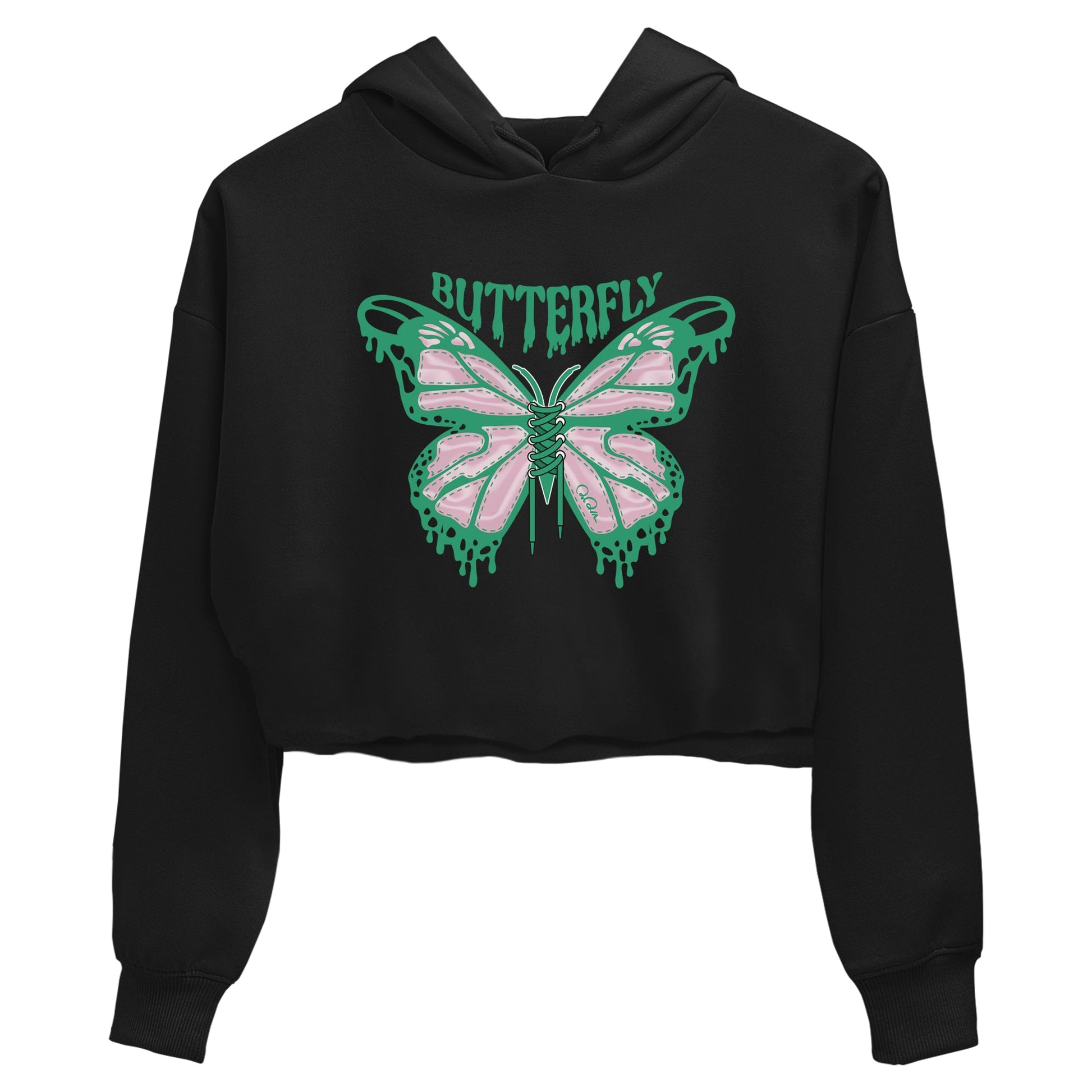Dunk Low Medium Soft Pink Malachite shirt to match jordans Butterfly sneaker tees Dunk Retro SE Medium Soft Pink Malachite SNRT Sneaker Release Tees Black 2 crop length shirt