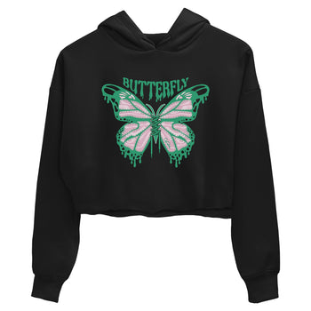 Dunk Low Medium Soft Pink Malachite shirt to match jordans Butterfly sneaker tees Dunk Retro SE Medium Soft Pink Malachite SNRT Sneaker Release Tees Black 2 crop length shirt