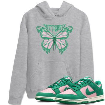 Dunk Low Medium Soft Pink Malachite shirt to match jordans Butterfly sneaker tees Dunk Retro SE Medium Soft Pink Malachite SNRT Sneaker Release Tees unisex cotton Heather Grey 1 crew neck shirt