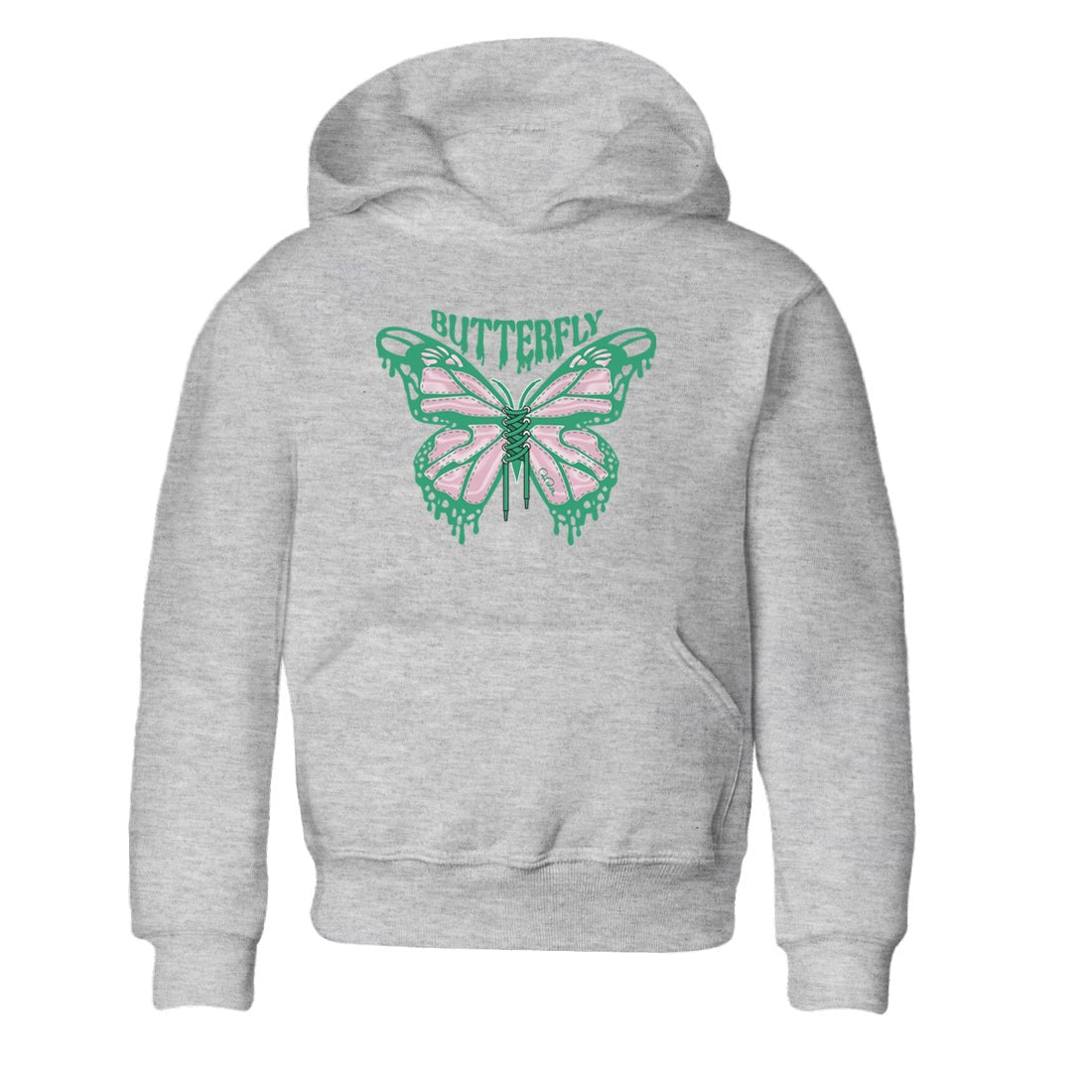 Dunk Low Medium Soft Pink Malachite shirt to match jordans Butterfly sneaker tees Dunk Retro SE Medium Soft Pink Malachite SNRT sneaker release tees baby toddler Heather Grey 2 cotton Shirt