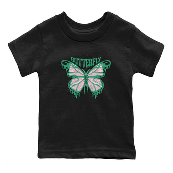 Dunk Low Medium Soft Pink Malachite shirt to match jordans Butterfly sneaker tees Dunk Retro SE Medium Soft Pink Malachite SNRT sneaker release tees baby toddler Black 2 cotton Shirt