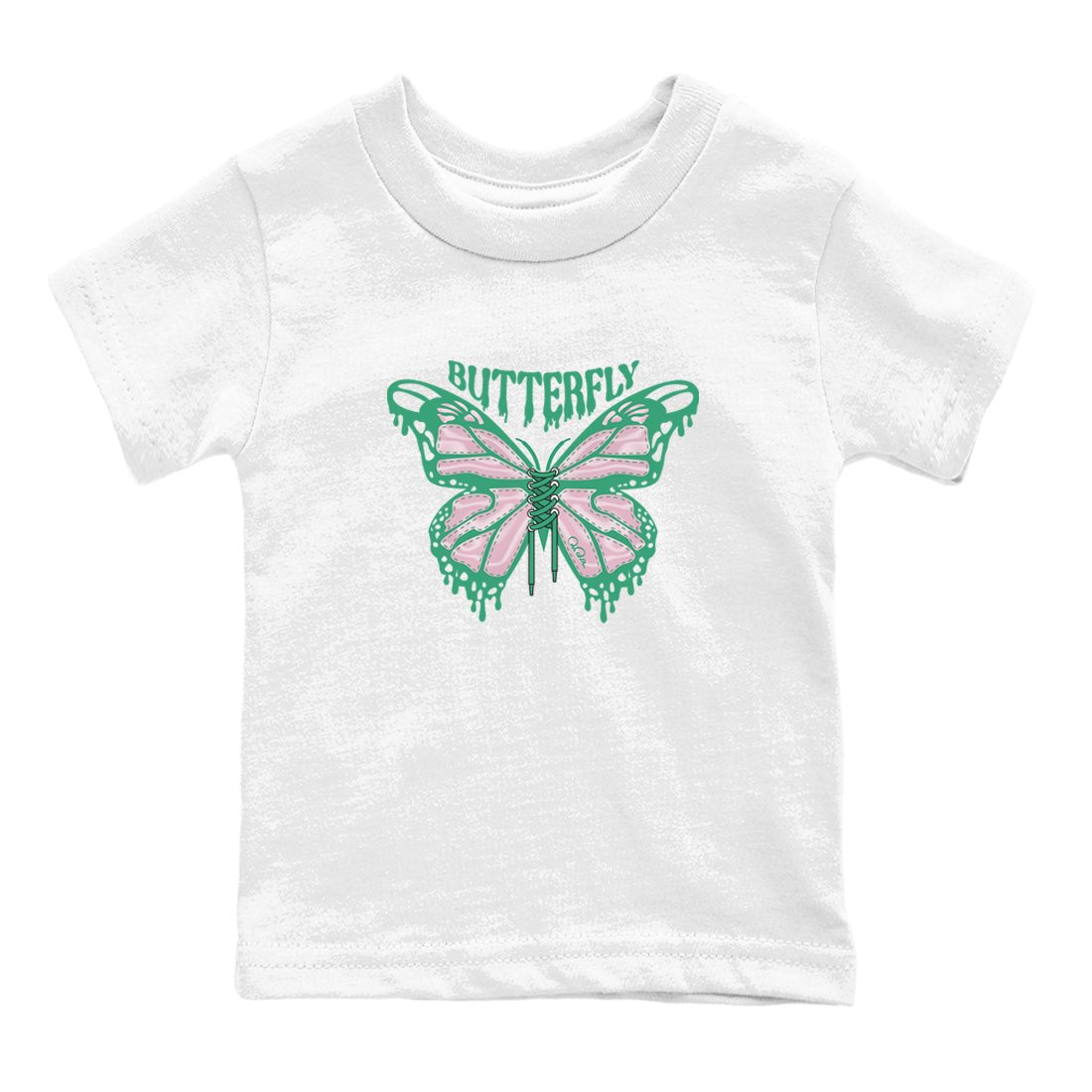 Dunk Low Medium Soft Pink Malachite shirt to match jordans Butterfly sneaker tees Dunk Retro SE Medium Soft Pink Malachite SNRT sneaker release tees baby toddler White 2 cotton Shirt