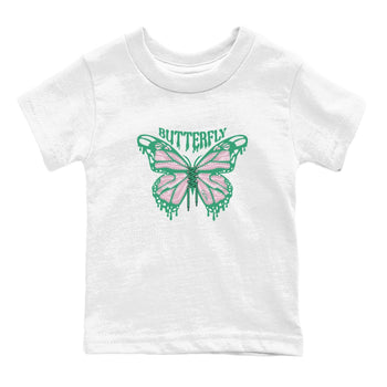 Dunk Low Medium Soft Pink Malachite shirt to match jordans Butterfly sneaker tees Dunk Retro SE Medium Soft Pink Malachite SNRT sneaker release tees baby toddler White 2 cotton Shirt