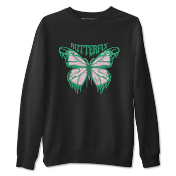 Dunk Low Medium Soft Pink Malachite shirt to match jordans Butterfly sneaker tees Dunk Retro SE Medium Soft Pink Malachite SNRT Sneaker Release Tees unisex cotton Black 2 crew neck shirt