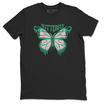 Dunk Low Medium Soft Pink Malachite shirt to match jordans Butterfly sneaker tees Dunk Retro SE Medium Soft Pink Malachite SNRT Sneaker Release Tees unisex cotton Black 2 crew neck shirt
