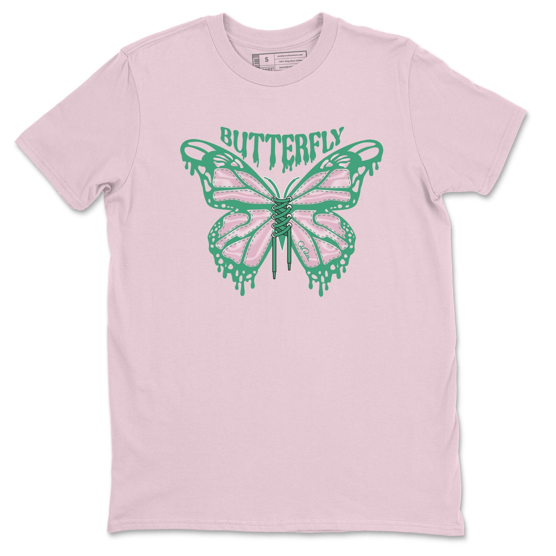 Dunk Low Medium Soft Pink Malachite shirt to match jordans Butterfly sneaker tees Dunk Retro SE Medium Soft Pink Malachite SNRT Sneaker Release Tees unisex cotton Pink 2 crew neck shirt