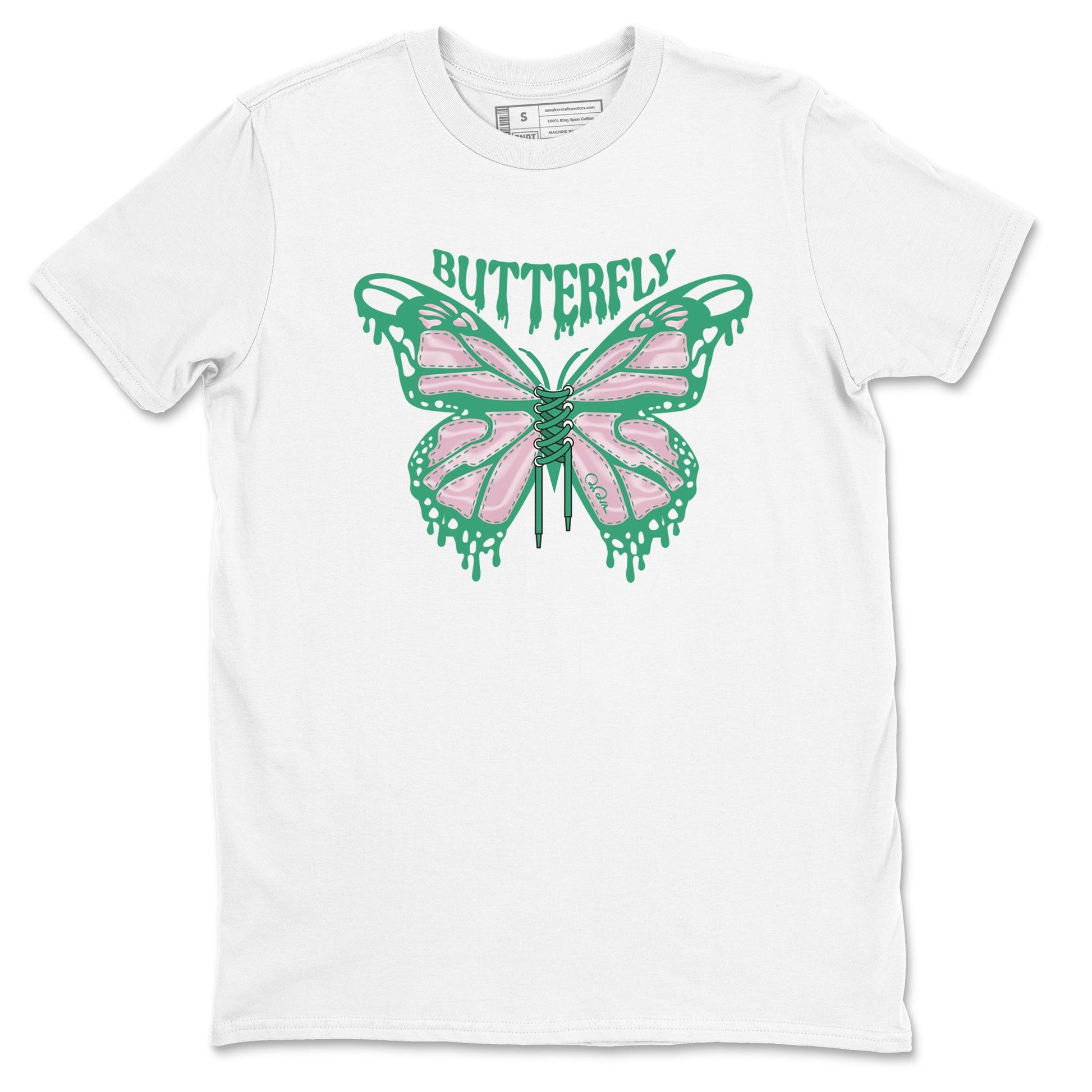 Dunk Low Medium Soft Pink Malachite shirt to match jordans Butterfly sneaker tees Dunk Retro SE Medium Soft Pink Malachite SNRT Sneaker Release Tees unisex cotton White 2 crew neck shirt