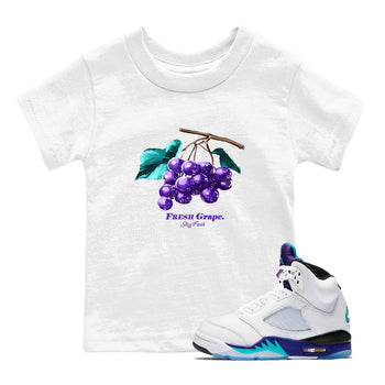 Fresh Grape SNRT Sneaker Tees Kids - Air Jordan 5 Grape - SNRT Sneaker T-shirts