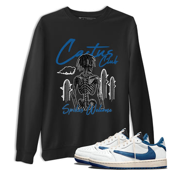 Sneaker match tees – Sneaker Tees To Match Air Jordan 1 Travis Scott Fragment Shoes – Cactus Club Tee Black 1