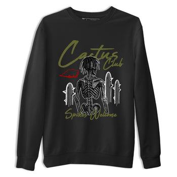 Sneaker match tees – Sneaker Tees To Match Air Jordan 1 Travis Scott Medium Olive Shoes – Cactus Club Tee Black 2