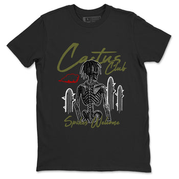 Sneaker match tees – Sneaker Tees To Match Air Jordan 1 Travis Scott Medium Olive Shoes – Cactus Club Tee Black 2