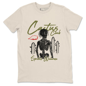 Sneaker match tees – Sneaker Tees To Match Air Jordan 1 Travis Scott Medium Olive Shoes – Cactus Club Tee Natural 2