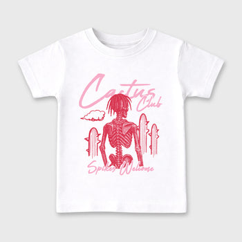 Perfect Sneakerhead Fashion Outfits – Sneaker Tees To Match Air Jordan 1 Low OG x Travis Scott Tropical Pink Shoes – Cactus Club Kids Graphic T-Shirt White 2