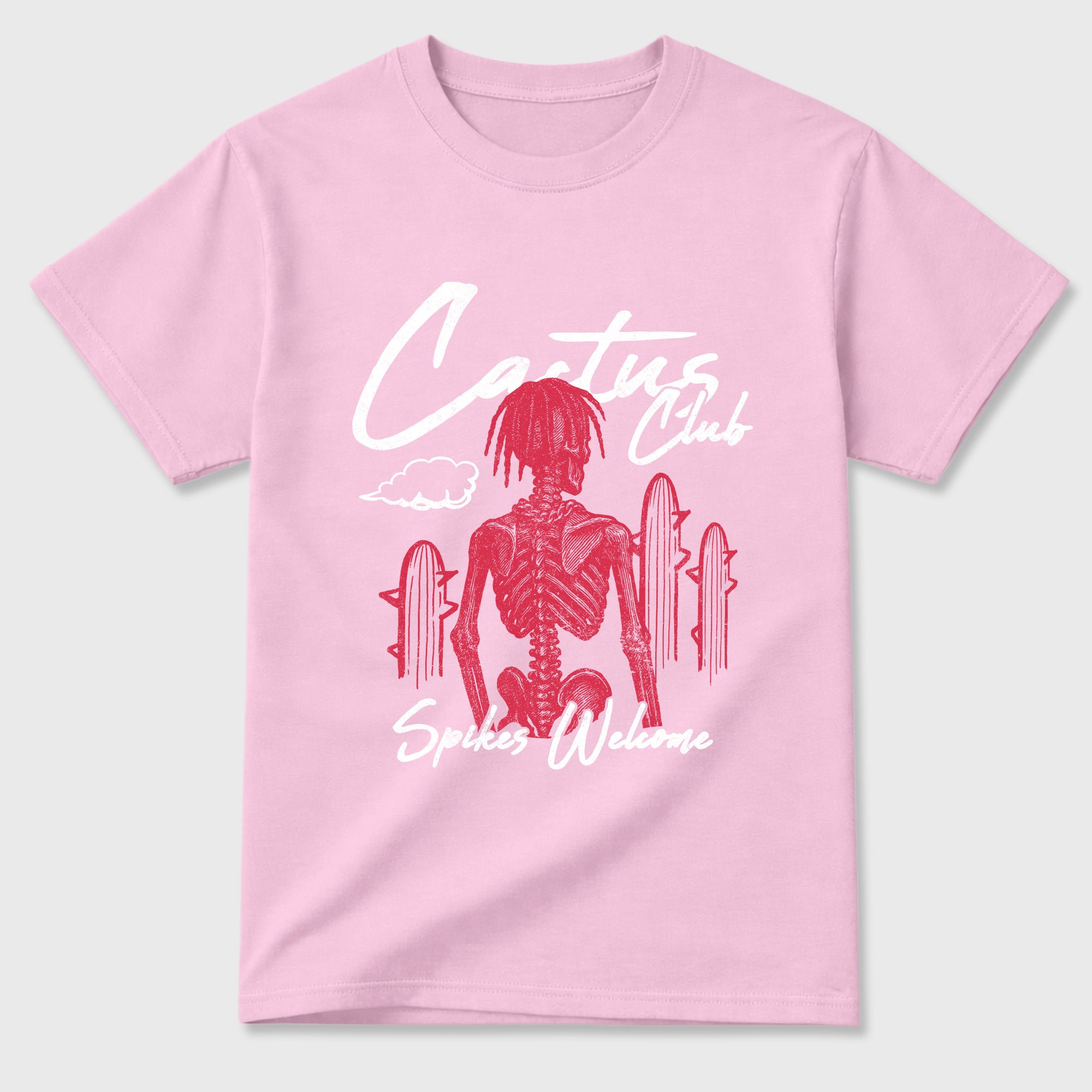 Perfect Sneakerhead Fashion Outfits – Sneaker Tees To Match Air Jordan 1 Low OG x Travis Scott Tropical Pink Shoes – Cactus Club Graphic Tee Pink 2