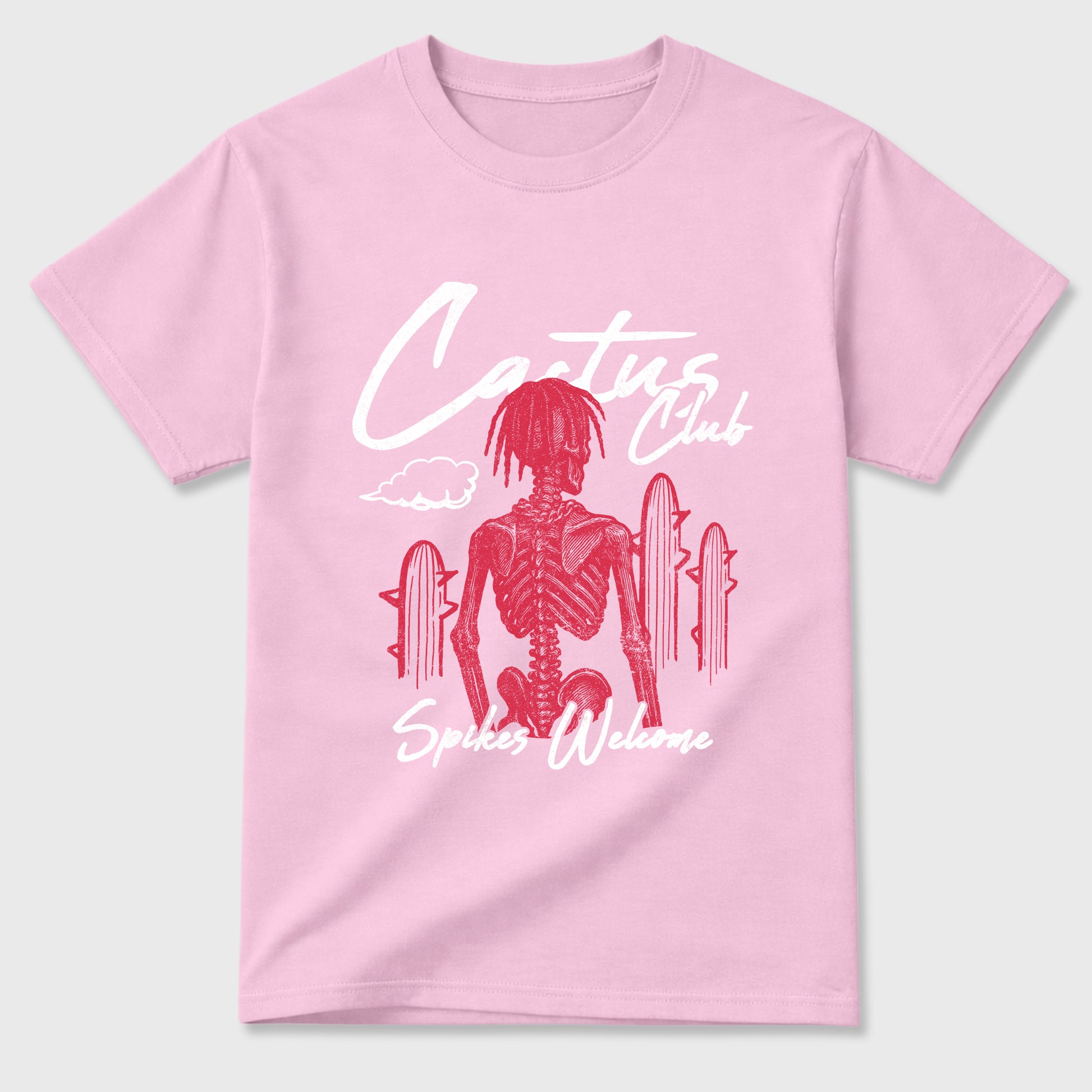 Perfect Sneakerhead Fashion Outfits – Sneaker Tees To Match Air Jordan 1 Low OG x Travis Scott Tropical Pink Shoes – Cactus Club Graphic Tee Pink 2