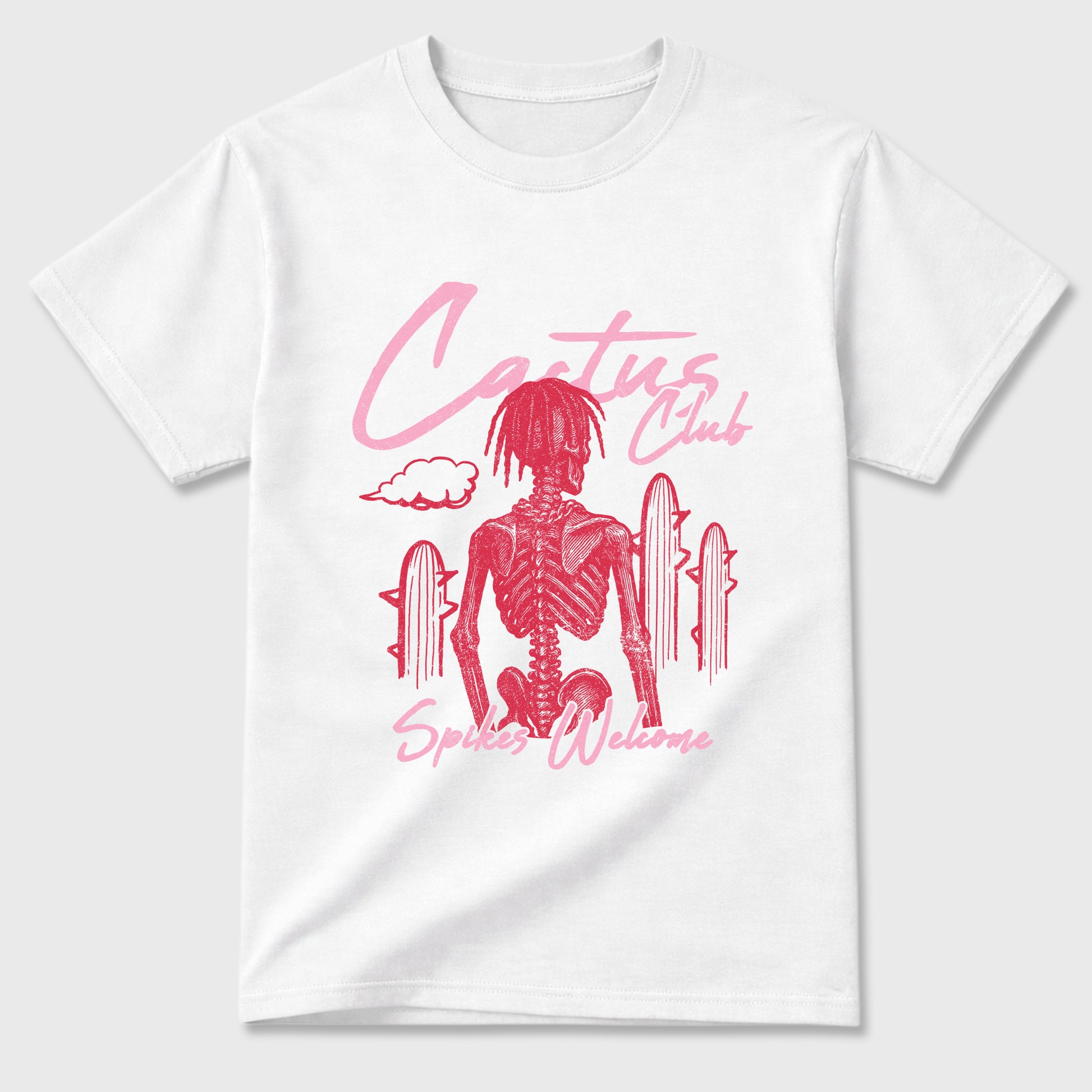 Perfect Sneakerhead Fashion Outfits – Sneaker Tees To Match Air Jordan 1 Low OG x Travis Scott Tropical Pink Shoes – Cactus Club Graphic Tee White 2
