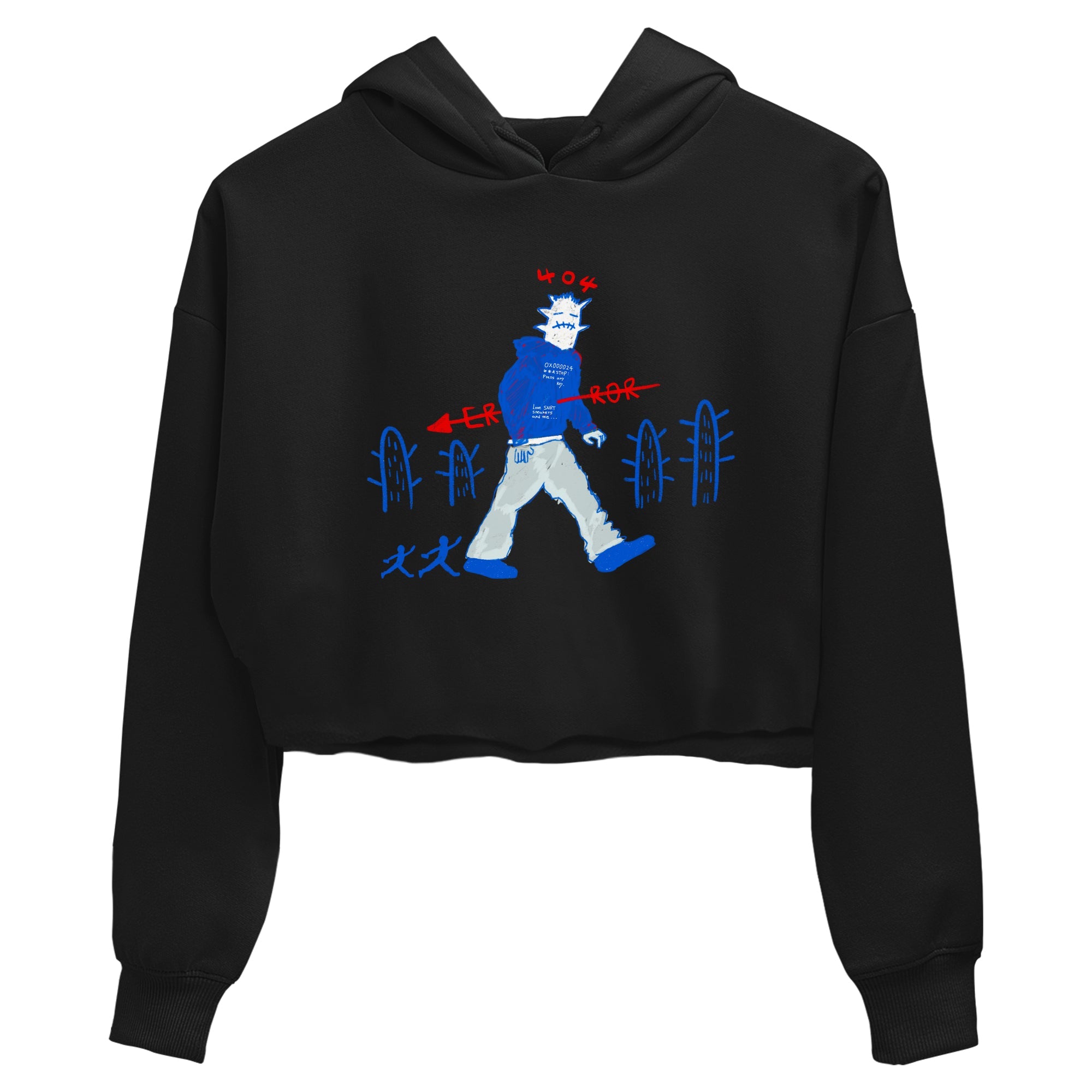 Air Force 1 404 Error shirt to match jordans Cactus Man sneaker tees Air Force 1 404 Error SNRT Sneaker Release Tees Black 2 crop length shirt