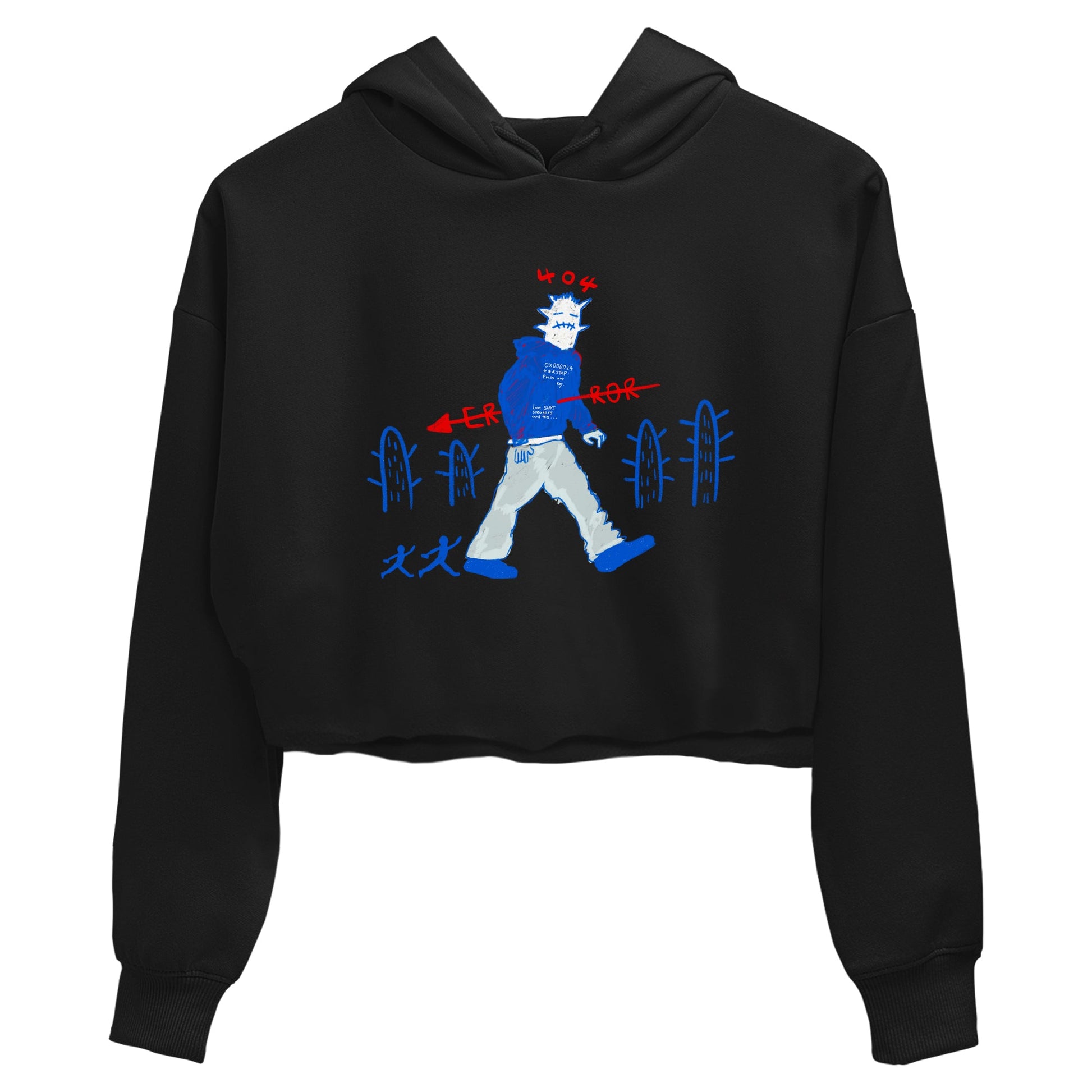 Air Force 1 404 Error shirt to match jordans Cactus Man sneaker tees Air Force 1 404 Error SNRT Sneaker Release Tees Black 2 crop length shirt