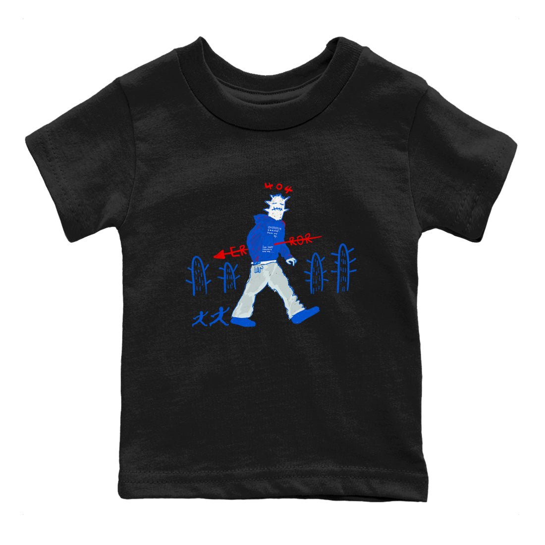 Air Force 1 404 Error shirt to match jordans Cactus Man sneaker tees Air Force 1 404 Error SNRT sneaker release tees baby toddler Black 2 cotton Shirt