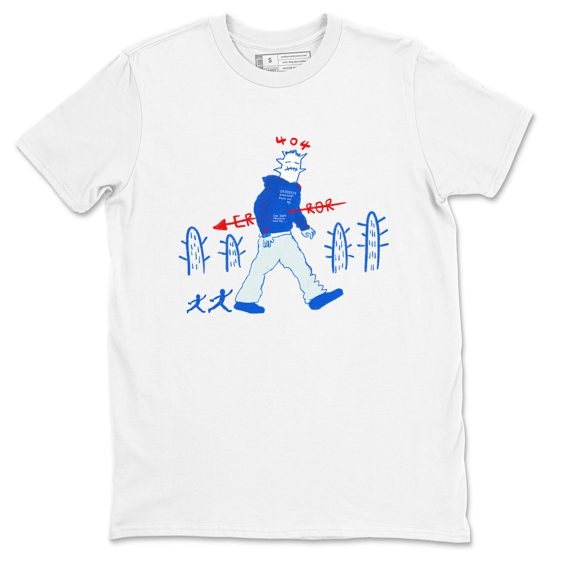 Air Force 1 404 Error shirt to match jordans Cactus Man sneaker tees Air Force 1 404 Error SNRT Sneaker Release Tees unisex cotton White 2 crew neck shirt