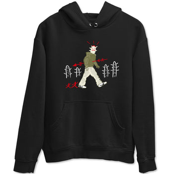 1s Travis Scott Medium Olive shirts to match jordans Cactus Man sneaker match tees Air Jordan 1 Travis Scott Medium Olive SNRT Sneaker Tees streetwear brand Black 2 unisex cotton tee