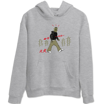 1s Travis Scott Medium Olive shirts to match jordans Cactus Man sneaker match tees Air Jordan 1 Travis Scott Medium Olive SNRT Sneaker Tees streetwear brand Heather Grey 2 unisex cotton tee