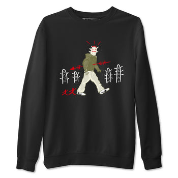 1s Travis Scott Medium Olive shirts to match jordans Cactus Man sneaker match tees Air Jordan 1 Travis Scott Medium Olive SNRT Sneaker Tees streetwear brand Black 2 unisex cotton tee