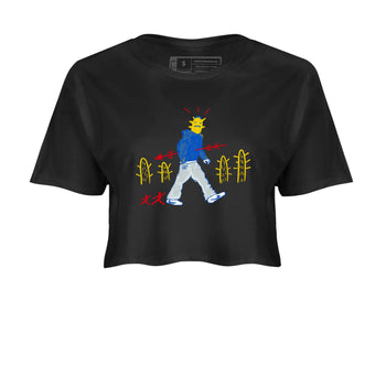 Air Jordan 1 Low x Travis Scott x Canary shirt to match jordans Cactus Man sneaker tees Air Jordan 1 Travis Scott Canary Streetwear Brand Streetwear Brand SNRT Sneaker Release Tees Black 2 crop length shirt