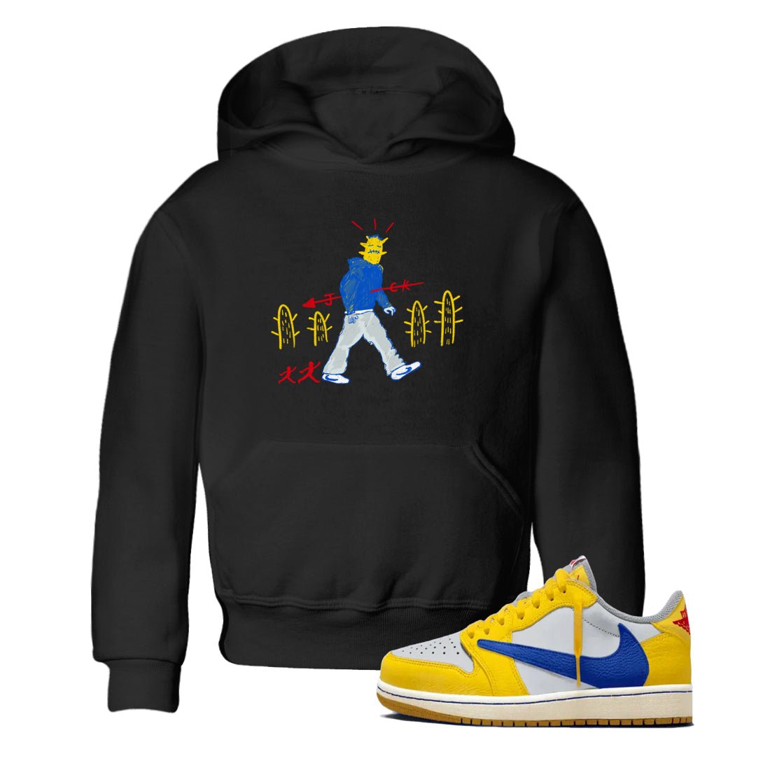 Air Jordan 1 Low x Travis Scott x Canary shirt to match jordans Cactus Man sneaker tees Air Jordan 1 Travis Scott Canary Streetwear Brand SNRT Sneaker Release Tees baby toddler Black 1 cotton Shirt