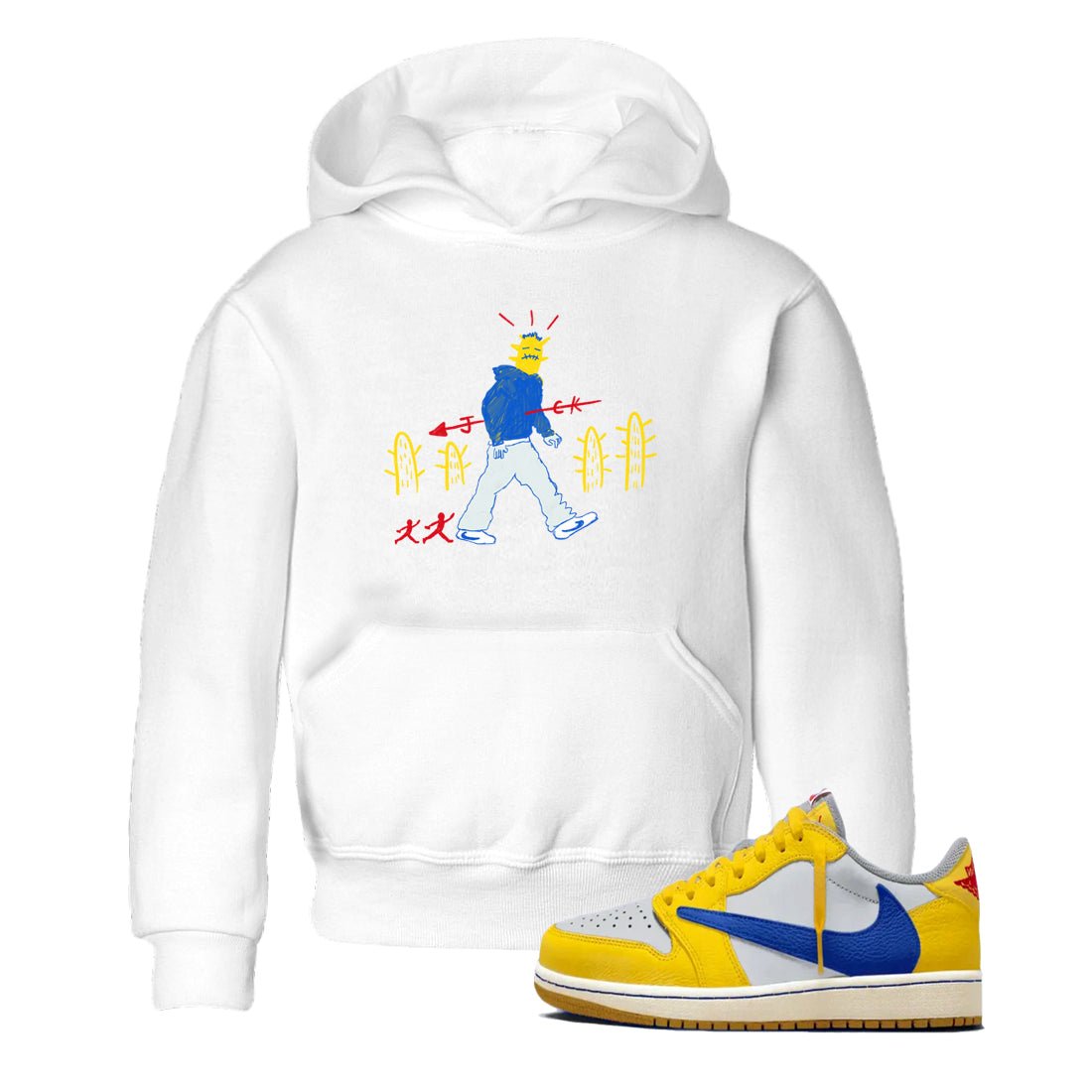 Air Jordan 1 Low x Travis Scott x Canary shirt to match jordans Cactus Man sneaker tees Air Jordan 1 Travis Scott Canary Streetwear Brand SNRT Sneaker Release Tees baby toddler White 1 cotton Shirt