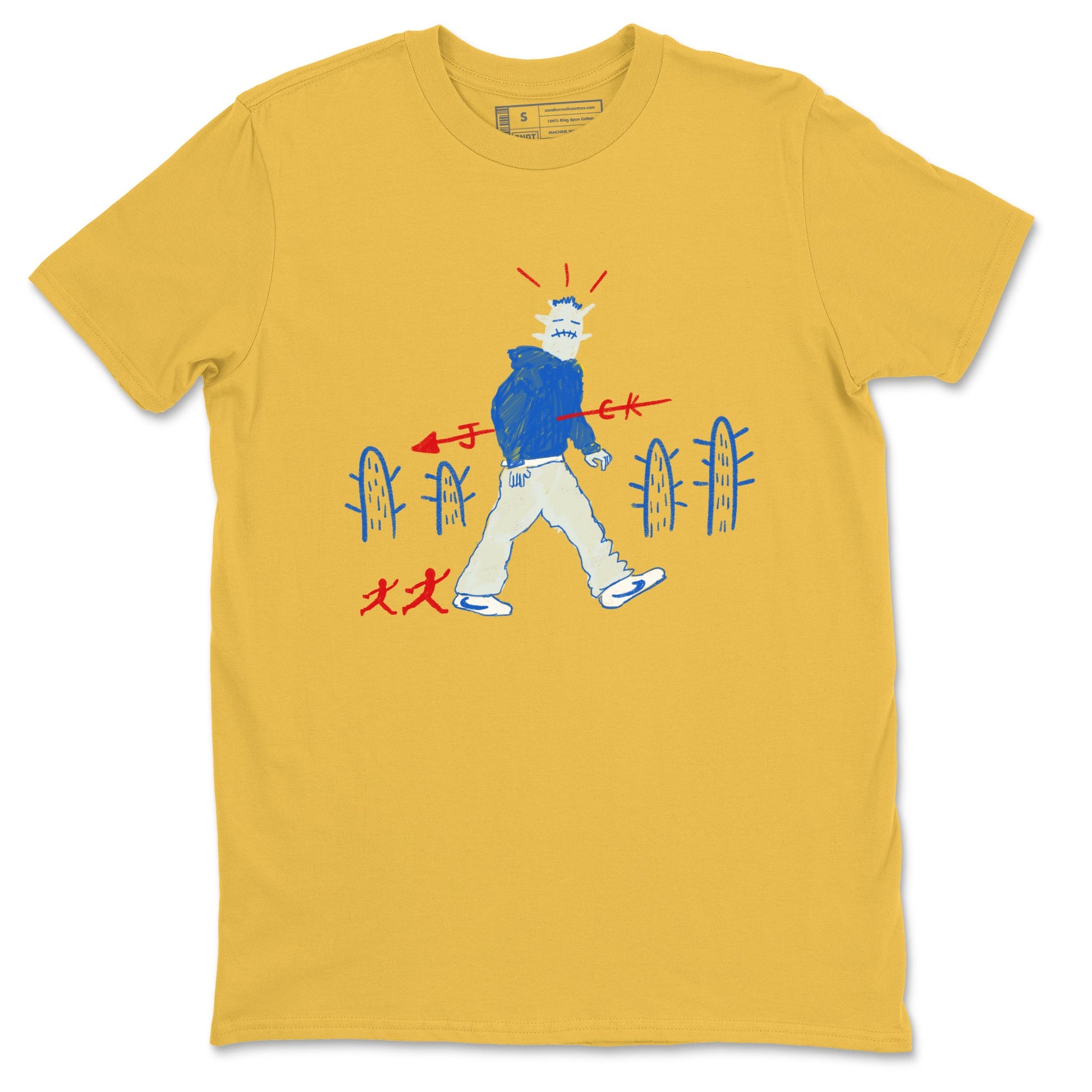 Air Jordan 1 Low x Travis Scott x Canary shirt to match jordans Cactus Man sneaker tees AJ1 Travis Scott Canary Streetwear Brand SNRT Sneaker Tees unisex cotton Daisy 2 crew neck shirt