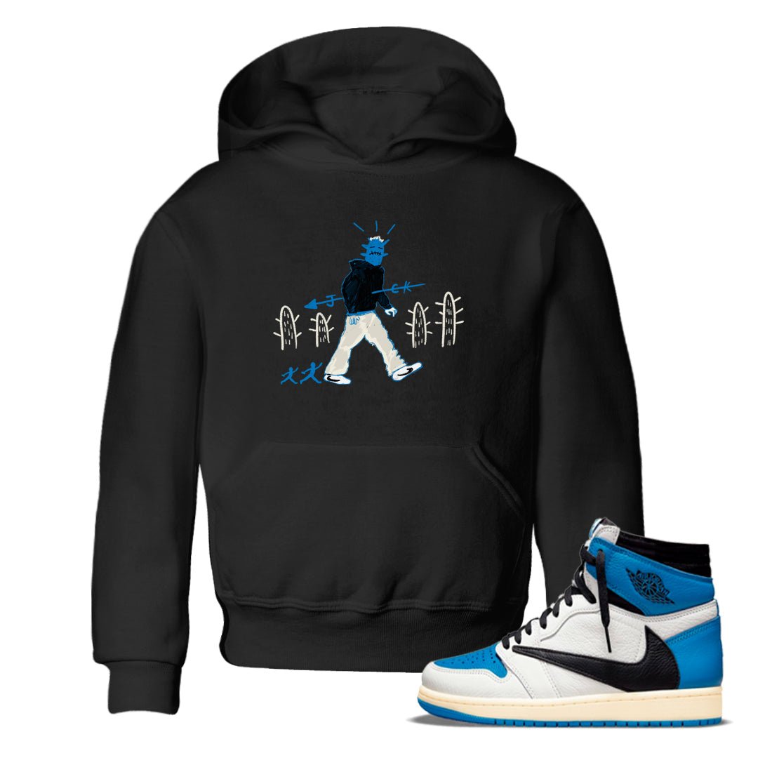 Air Jordan 1 x Travis Scott x Fragment shirt to match jordans Cactus Man sneaker tees 1s Travis Scott Fragment Streetwear Brand SNRT Sneaker Tees baby toddler Black 1 cotton Shirt