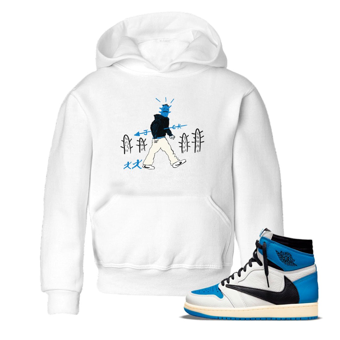 Air Jordan 1 x Travis Scott x Fragment shirt to match jordans Cactus Man sneaker tees 1s Travis Scott Fragment Streetwear Brand SNRT Sneaker Tees baby toddler White 1 cotton Shirt