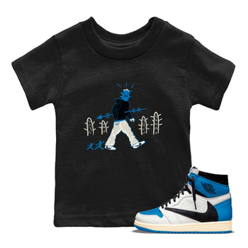 Air Jordan 1 x Travis Scott x Fragment shirt to match jordans Cactus Man sneaker tees 1s Travis Scott Fragment Streetwear Brand SNRT Sneaker Tees baby toddler Black 1 cotton Shirt