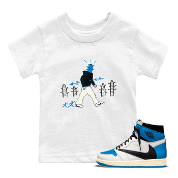 Air Jordan 1 x Travis Scott x Fragment shirt to match jordans Cactus Man sneaker tees 1s Travis Scott Fragment Streetwear Brand SNRT Sneaker Tees baby toddler White 1 cotton Shirt