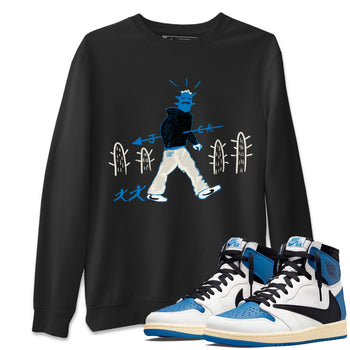 Air Jordan 1 x Travis Scott x Fragment shirt to match jordans Cactus Man sneaker tees 1s Travis Scott Fragment Streetwear Brand SNRT Sneaker Tees unisex cotton Black 1 crew neck shirt