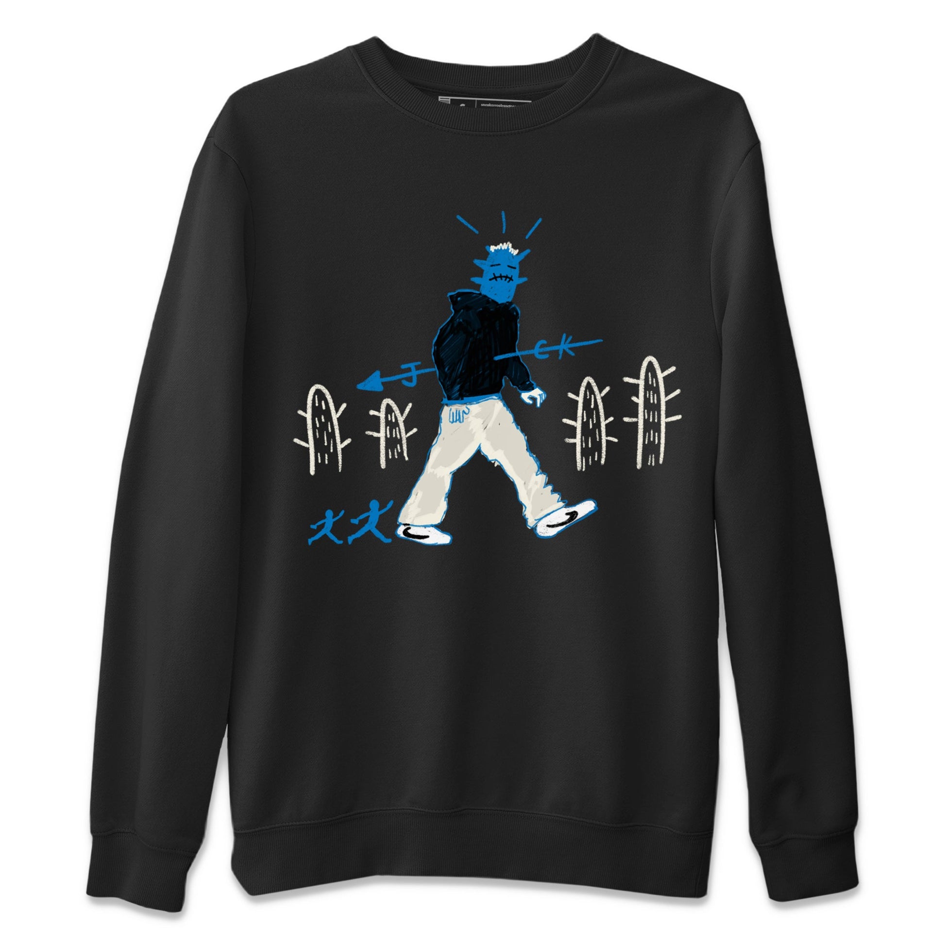 Air Jordan 1 x Travis Scott x Fragment shirt to match jordans Cactus Man sneaker tees 1s Travis Scott Fragment Streetwear Brand SNRT Sneaker Tees unisex cotton Black 2 crew neck shirt