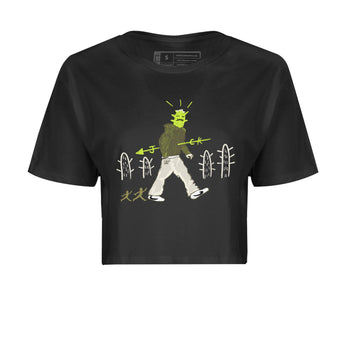 Air Jordan 1 Travis Scott Golf Olive shirt to match jordans Cactus Man sneaker tees Air Jordan 1 Travis Scott Golf Streetwear Brand Streetwear Brand SNRT Sneaker Release Tees Black 2 crop length shirt