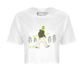 Air Jordan 1 Travis Scott Golf Olive shirt to match jordans Cactus Man sneaker tees 1s Travis Scott Golf Olive Streetwear Brand SNRT Sneaker Tees White 2 crop length shirt