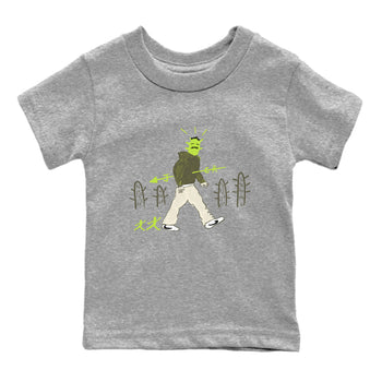 Air Jordan 1 Travis Scott Golf Olive shirt to match jordans Cactus Man sneaker tees 1s Travis Scott Golf Olive Streetwear Brand SNRT Sneaker Tees baby toddler Heather Grey 2 cotton Shirt