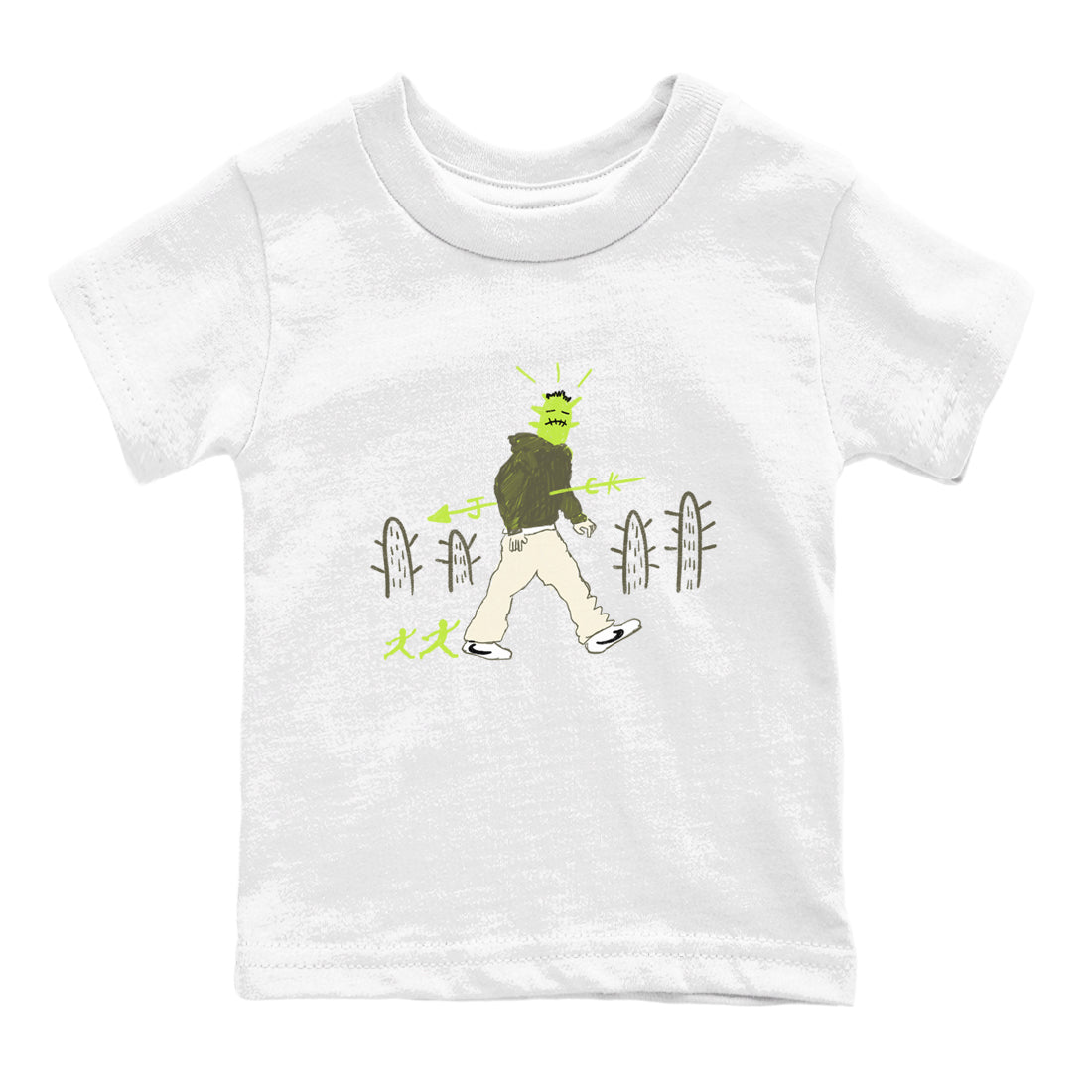 Air Jordan 1 Travis Scott Golf Olive shirt to match jordans Cactus Man sneaker tees 1s Travis Scott Golf Olive Streetwear Brand SNRT Sneaker Tees baby toddler White 2 cotton Shirt