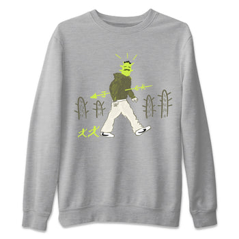 Air Jordan 1 Travis Scott Golf Olive shirt to match jordans Cactus Man sneaker tees 1s Travis Scott Golf Olive Streetwear Brand SNRT Sneaker Tees unisex cotton Heather Grey 2 crew neck shirt