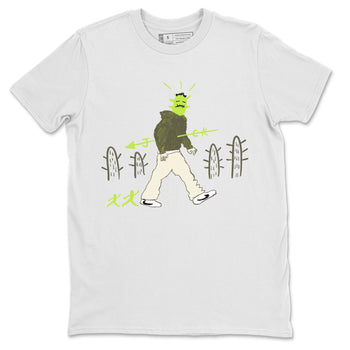Air Jordan 1 Travis Scott Golf Olive shirt to match jordans Cactus Man sneaker tees 1s Travis Scott Golf Olive Streetwear Brand SNRT Sneaker Tees unisex cotton White 2 crew neck shirt