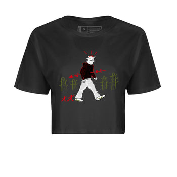 Air Jordan 1 Travis Scott Olive shirt to match jordans Cactus Man sneaker tees Air Jordan 1 Travis Scott Olive Streetwear Brand Streetwear Brand SNRT Sneaker Release Tees Black 2 crop length shirt