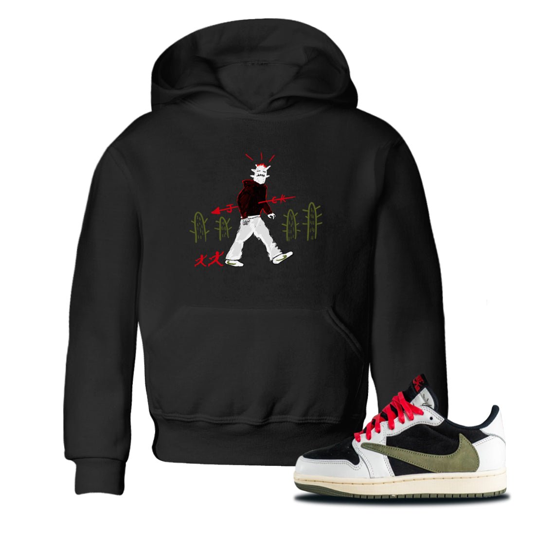 Air Jordan 1 Travis Scott Olive shirt to match jordans Cactus Man sneaker tees Air Jordan 1 Travis Scott Olive SNRT sneaker release tees baby toddler Black 1 cotton Shirt