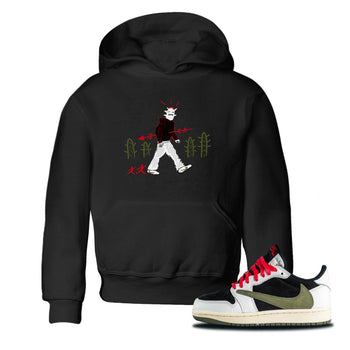 Air Jordan 1 Travis Scott Olive shirt to match jordans Cactus Man sneaker tees Air Jordan 1 Travis Scott Olive SNRT sneaker release tees baby toddler Black 1 cotton Shirt