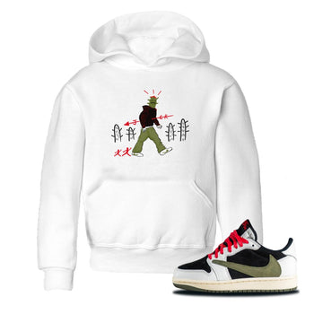 Air Jordan 1 Travis Scott Olive shirt to match jordans Cactus Man sneaker tees Air Jordan 1 Travis Scott Olive SNRT sneaker release tees baby toddler White 1 cotton Shirt